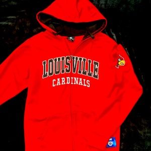Louisville cardinals zip up medium jacket